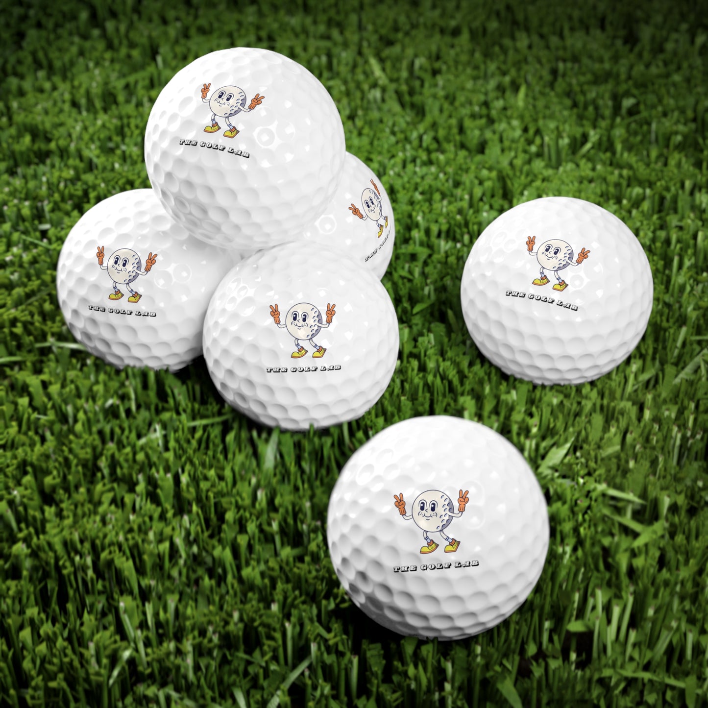 The Golf Lab 6pc Golf Balls